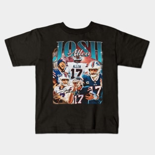 Josh Allen 17 Vintage Kids T-Shirt
